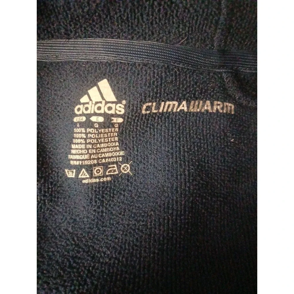 Adidas Men's University Of Michigan Climawarm Hooded Track Suit Sz L Navy